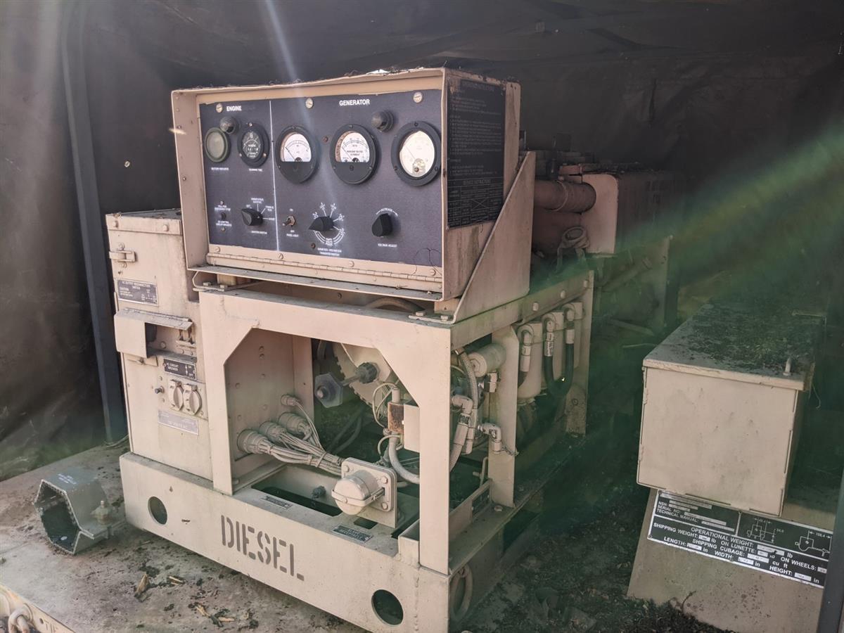 MEP003A Diesel Engine Powered 10 KW Generator on 3/4 Ton Trailer Chassis